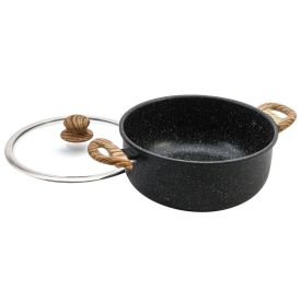 Panela Caçarola De Indução Com Revestimento Cerâmico Granilite Wolff 3,5 Litros - Preto