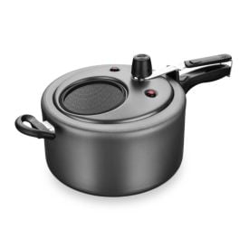 Panela De Pressão Com Visor Superior Superflon Mta 6 Litros - Grafite