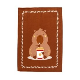 Pano de Copa 100% Algodão Felpudo Döhler 1 Pç - Capivaras