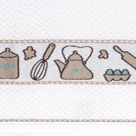 Pano de Copa 100% Algodão Gourmet Havan Casa - Cozinha Azul