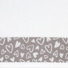 Pano de Copa 46X65 cm Jacquard Karsten - Coração