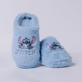 Pantufa Feminina Bordada Disney Stitch