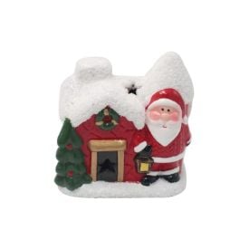 Papai Noel Casa Com Led Havan Casa - 9 Cm
