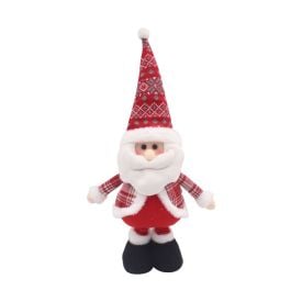Papai Noel Extensível Vermelho Havan Casa 80Cm - Xadrez 
