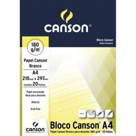Papel Sulfite A4 Contém 20 Folhas Canson - Branco