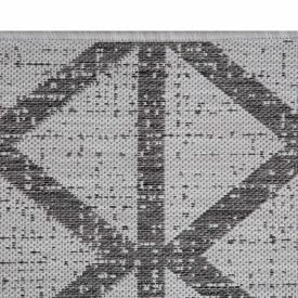 Tapete para Quarto e Sala 57Cmx1,80 m Amazonas Havan Casa - Cinza Geométrico