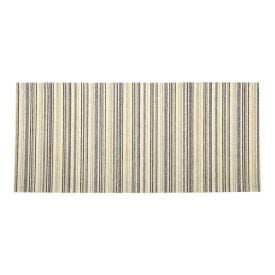 Tapete Para Quarto Ou Sala Chenile 0,75X1,6 M Havan Casa - Listras Bege e Azul