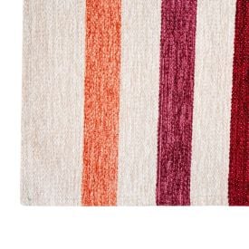 Tapete para Quarto e Sala Chenile 75Cmx1,60 m Havan Casa - Off White Listrado