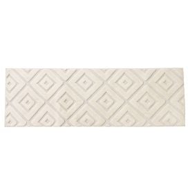 Passadeira Para Quarto E Sala 0,60X1,80 M Milano Havan Casa - Marfim Losango
