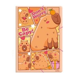 Pasta Aba Elástica Ofício Capy Dello - Sortido