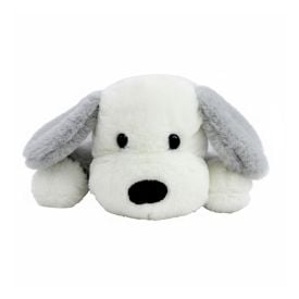 Pelúcia Cachorro Deitado Cinza 20 cm Havan Toys - HBR0463