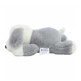 Pelúcia Cachorro Deitado Cinza 20 cm Havan Toys - HBR0463