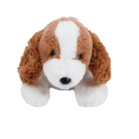Pelúcia Cachorro Deitado Marrom e Branco - Havan Toys
