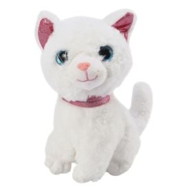 Pelúcia Gato Sentado Branco Havan Toys 18 Cm - HBR0467