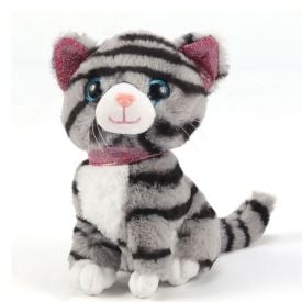Pelúcia Gato Sentado Cinza 18 cm Havan Toys - HBR0466