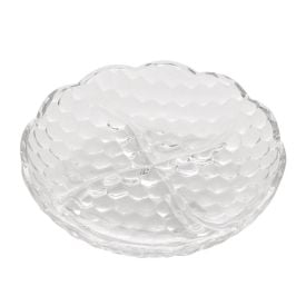 Petisqueira Em Cristal 4 Divisão Lyor - Transparente 