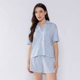 Pijama Feminino Americano Curto Camila Moretti Animal Print