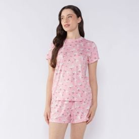 Pijama Feminino Curto Camila Moretti Rosa