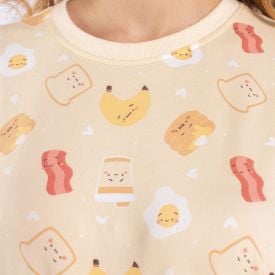 Pijama Feminino Curto Peletizado Camila Moretti Amarelo Claro