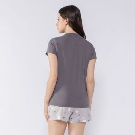 Pijama Feminino Estrela Curto Camila Moretti