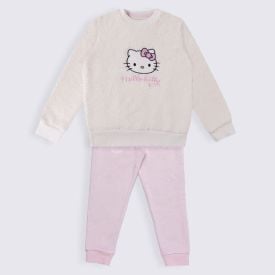 Pijama Infantil Menina 4 a 10 Anos Longo Em Sherpa Sanrio