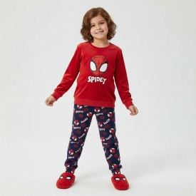 Pijama Infantil Menino 4 a 10 Anos Em Plush Marvel