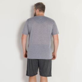 Pijama Masculino com Listrado Marc Alain
