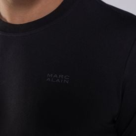 Pijama Masculino Curto Peletizado Marc Alain Preto