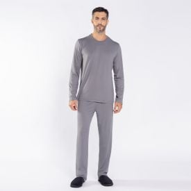 Pijama Masculino Longo Peletizado Marc Alain Mescla