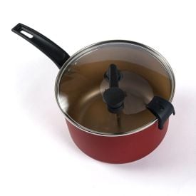 Pipoqueira Antiaderente Com Tampa De Vidro Magnific Panelux 20Cm - Cereja