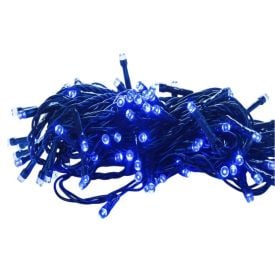 Pisca-Pisca De Natal Azul 100 Leds 8 Funções Taschibra - 220V