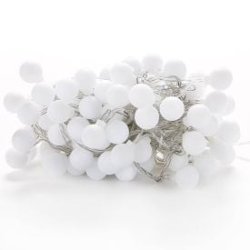 Pisca-Pisca De Natal Branco De Bolas 100 Leds 8 Funções 8M Havan Casa - 220V