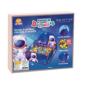 Piscina com 50 Bolinhas Galáctico Lp Toys - Azul