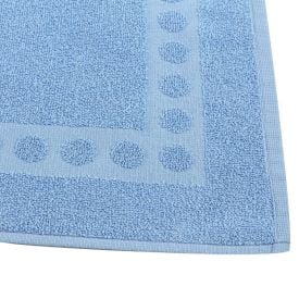 Tapete Piso Atoalhado para Banheiro 100% Algodão Havan Casa - Azul Claro 