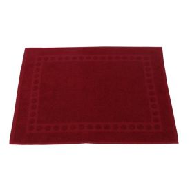 Tapete Piso Atoalhado para Banheiro 100% Algodão Havan Casa - Bordô