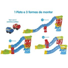 Pista de Corrida Ramp Racer 3 Em 1 Maral - 4157 - Colorido