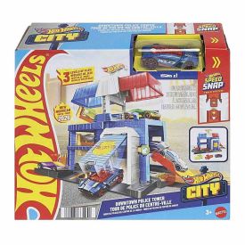 Pista Hot Wheels City Downtown Police Tower Mattel - JHL74