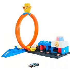 Pista Hot Wheels Super Delegacia De Polícia Mattel - JBM71 