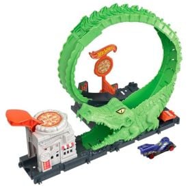 Pista Hot Wheels Looping De Ataque Do Crocodilo Mattel - HKX39