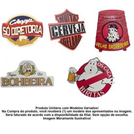 Placa Decorativa Divertida Grife De Boteco - Sortido