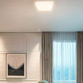 Plafon Led Taschibra Quadrado Liora On Tw 30W Com Controle Remoto