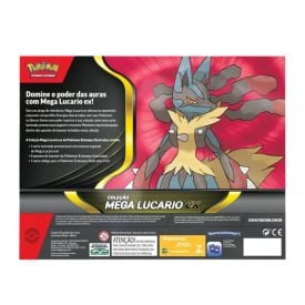 Box Pok&eacute;mon Cole&ccedil;&atilde;o Mega Lucario Ex Copag