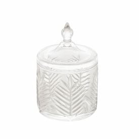 Porta Algodão E Sabonete Lyor De Cristal 10X15,5Cm - Palmera