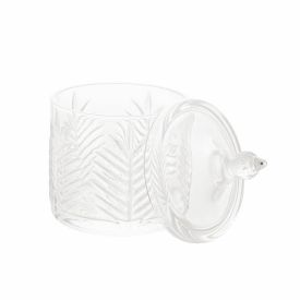 Porta Algodão e Sabonete Lyor de Cristal 10X15,5Cm - Palmera