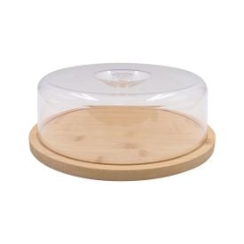 Porta Bolo De Bambu Com Tampa 28Cm - Havan Casa