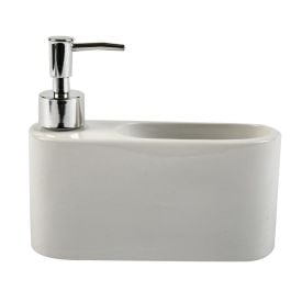Porta Detergente Com Suporte Para Esponja Casa Limpa Lyor 380Ml - Cerâmica
