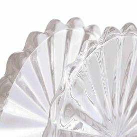 Porta Guardanapos De Vidro Lyor 12Cm - Transparente 