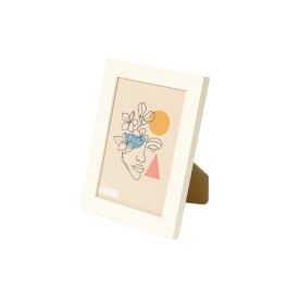 Porta Retrato de Madeira Bw Quadros 10X15cm - Branco