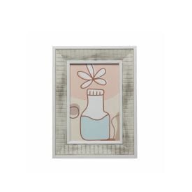Porta Retrato De Poliestireno Lyor 10X15 Cm - Branco