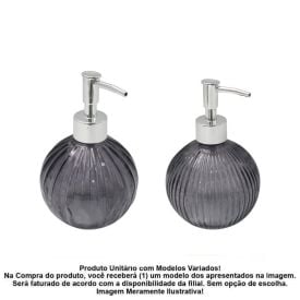 Porta Sabonete Líquido Redondo Sortido Havan Casa 450Ml - Preto 